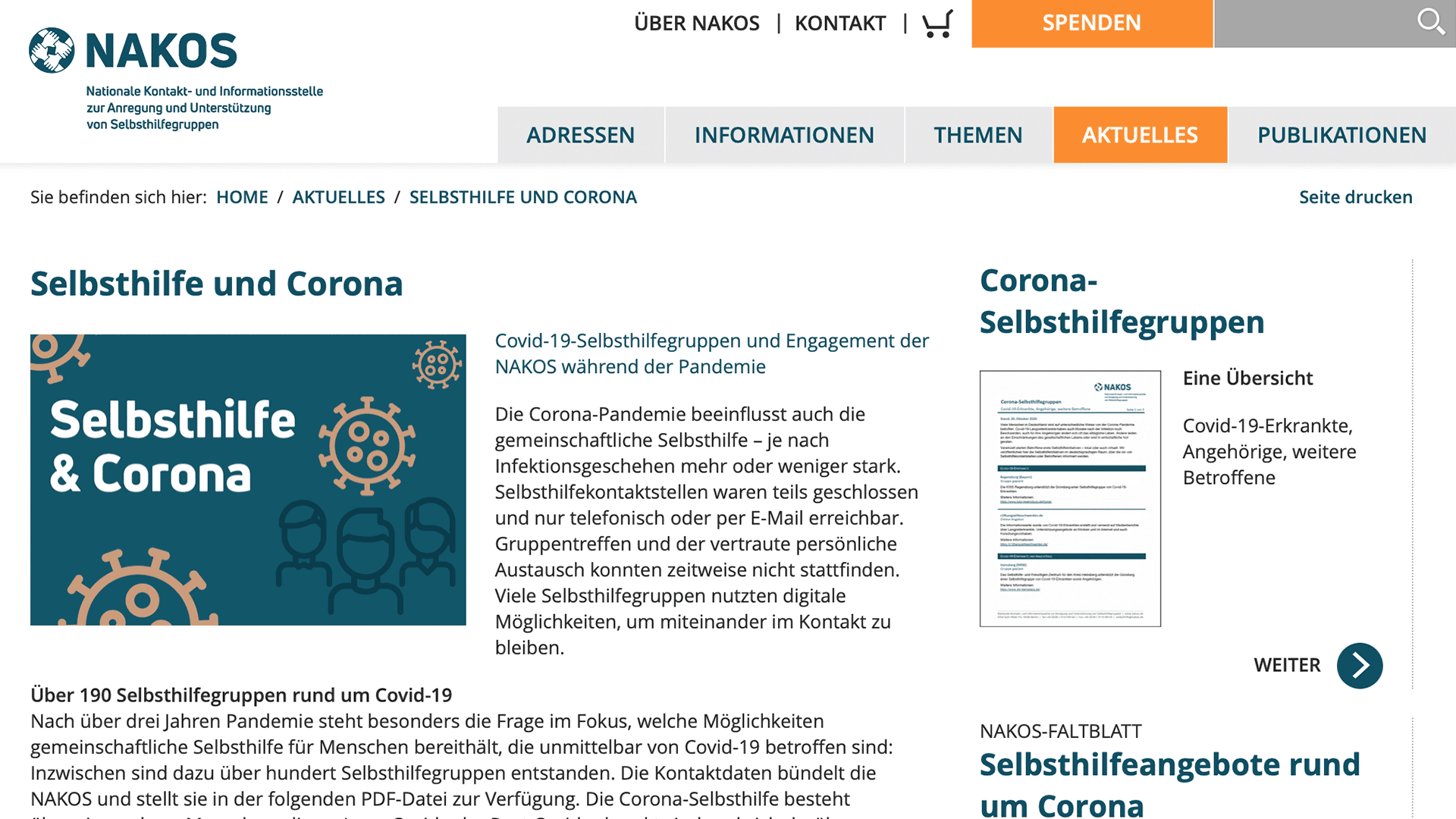 Diagram: Overview of the number of self-help groups according to states on a map of Germany